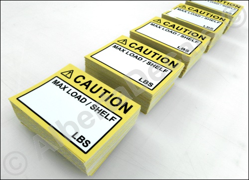 Caution Safety Stickers Calgary Made