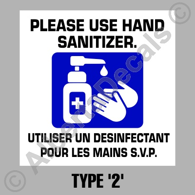 Use Hand Sanitizer Canada Bilingual